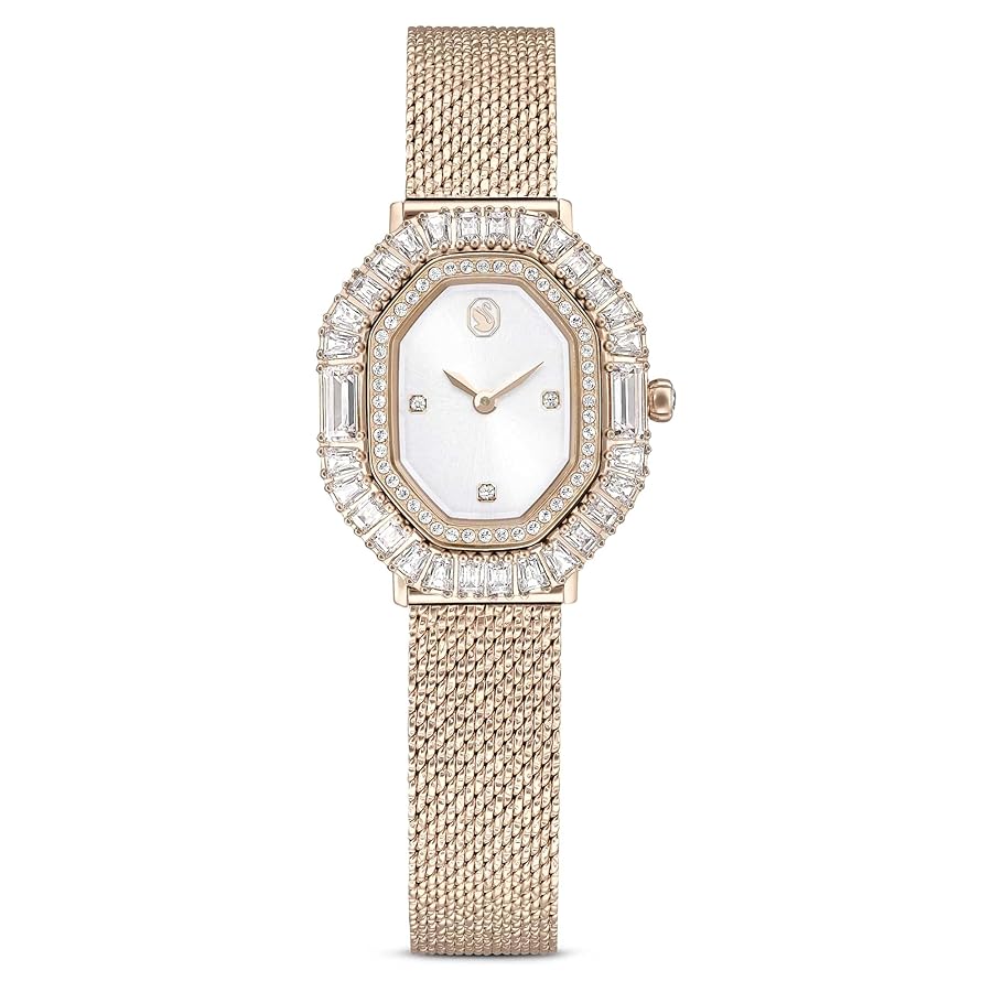 Swarovski 金色メタル 時計 Amazon.com: Swarovski Matrix Octagon Watch, Metal Bracelet